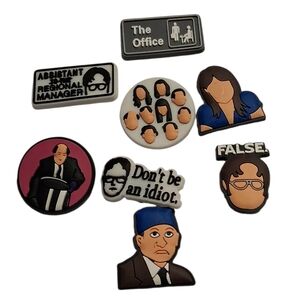 Popular Television Show Office Themed Shoe Charm Set